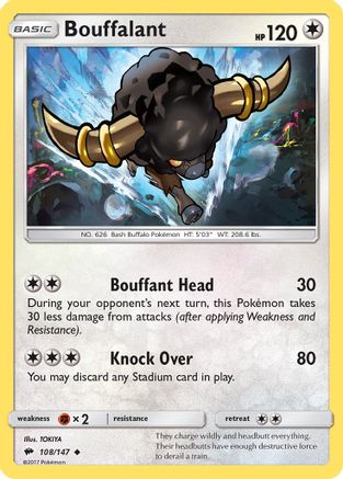 Bouffalant (108/147) [SM  Burning Shadows] - Uncommon