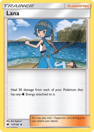 Lana (117/147) [SM  Burning Shadows] Reverse Holofoil - Uncommon
