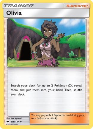 Olivia (119/147) [SM  Burning Shadows] Reverse Holofoil - Uncommon