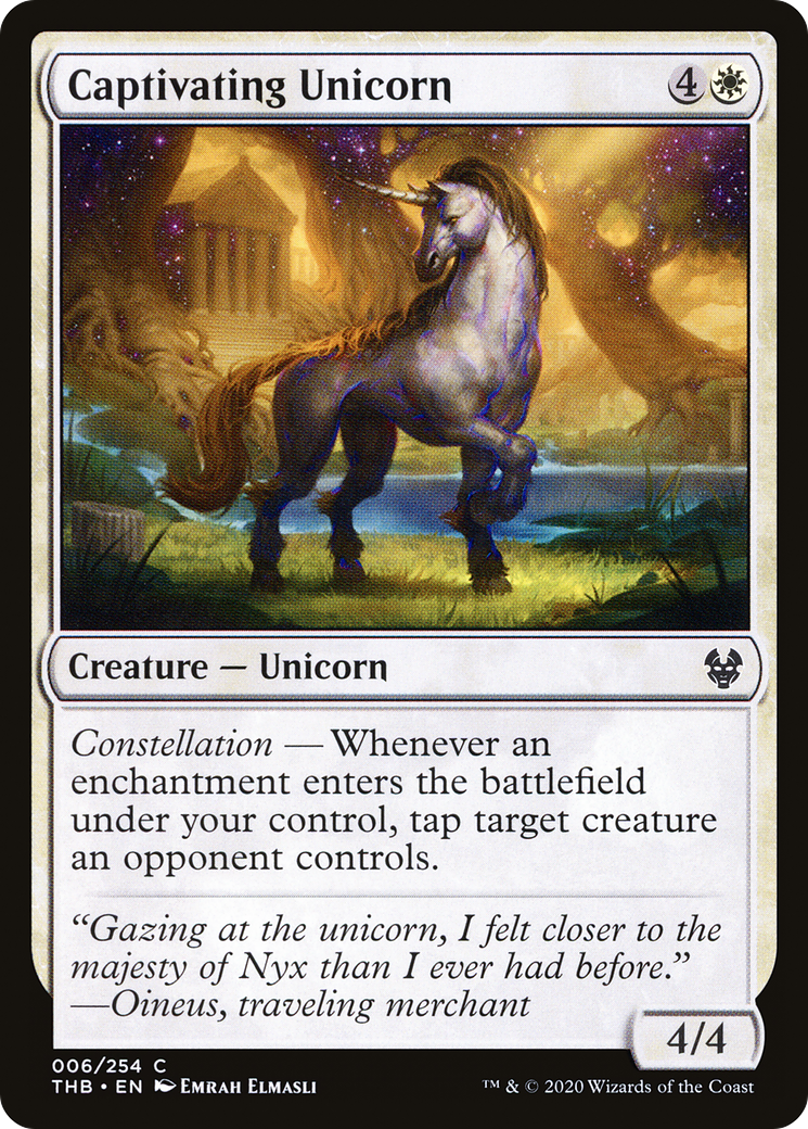 Captivating Unicorn (THB-006) [Theros Beyond Death]