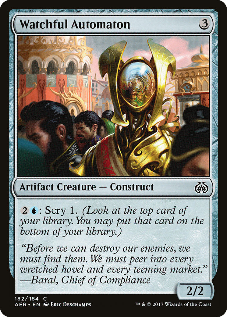 Watchful Automaton (AER-182) [Aether Revolt] Foil