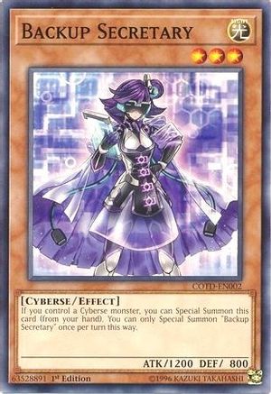 Backup Secretary (Common) (COTD-EN002) - Code of the Duelist 1st Edition