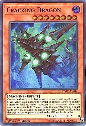 Cracking Dragon (Super Rare) (COTD-EN014) - Code of the Duelist 1st Edition