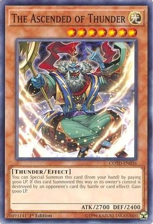 The Ascended of Thunder (Common) (COTD-EN036) - Code of the Duelist 1st Edition