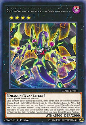 Supreme King Dragon Dark Rebellion (Rare) (COTD-EN041) - Code of the Duelist 1st Edition