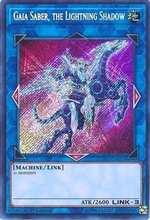 Gaia Saber, the Lightning Shadow (Secret Rare) (COTD-EN051) - Code of the Duelist Unlimited