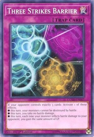 Three Strikes Barrier (Common) (COTD-EN067) - Code of the Duelist Unlimited