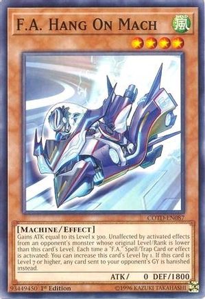 F.A. Hang On Mach (Common) (COTD-EN087) - Code of the Duelist 1st Edition
