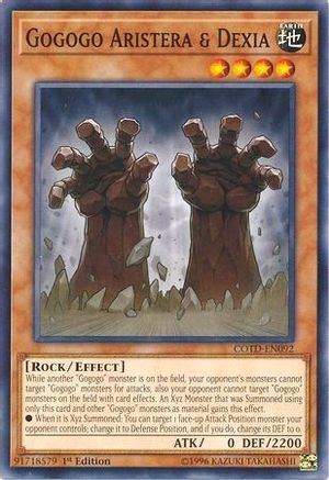 Gogogo Aristera & Dexia (Common) (COTD-EN092) - Code of the Duelist 1st Edition