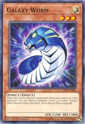Galaxy Worm (Common) (COTD-EN094) - Code of the Duelist Unlimited