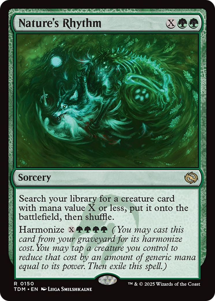 Nature's Rhythm (TDM-150) [Tarkir: Dragonstorm] Foil
