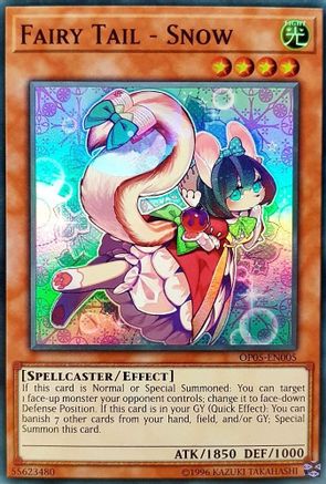 Fairy Tail - Snow (Super Rare) (OP05-EN005) - OTS Tournament Pack 5 Unlimited
