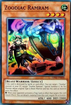 Zoodiac Ramram (Super Rare) (OP05-EN008) - OTS Tournament Pack 5 Unlimited