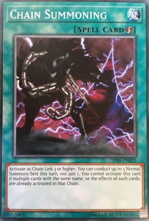 Chain Summoning (Common) (OP05-EN025) - OTS Tournament Pack 5 Unlimited