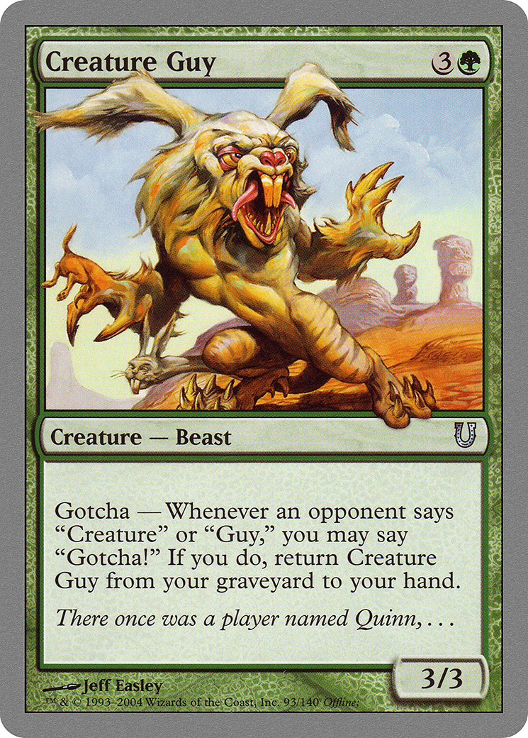 Creature Guy (UNH-093) [Unhinged] Foil