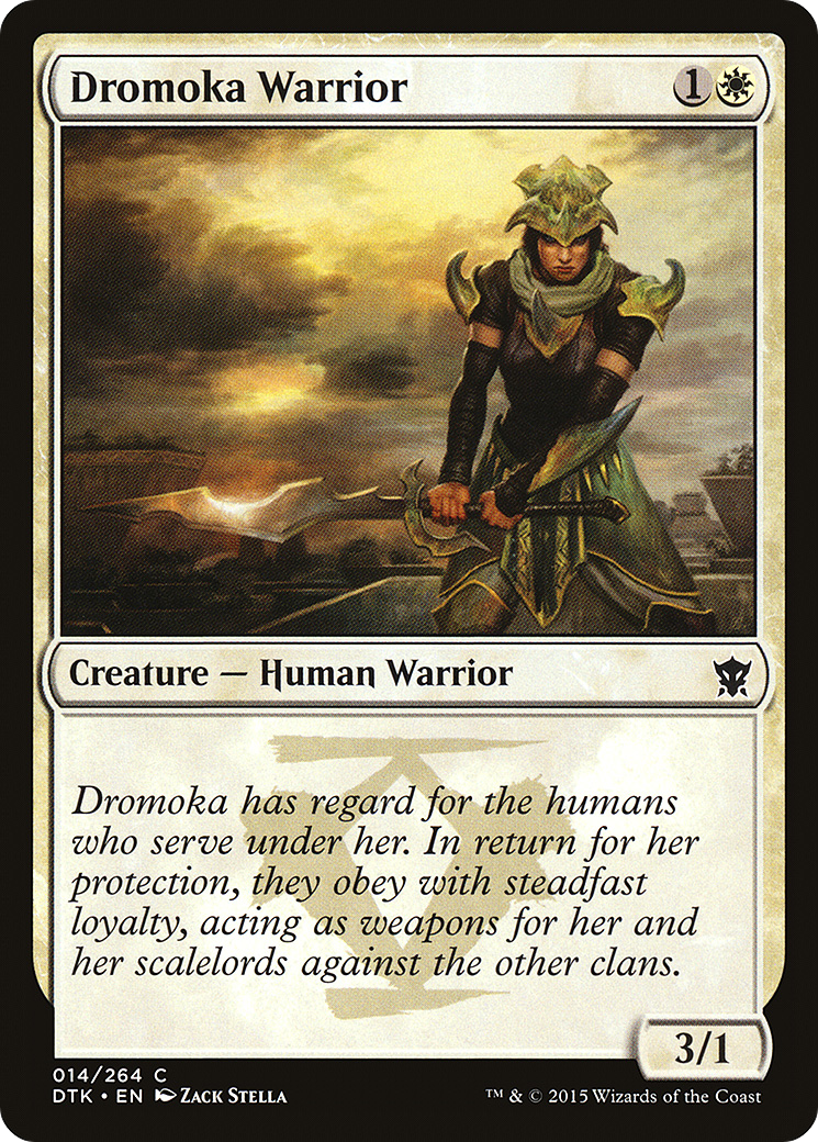 Dromoka Warrior (DTK-014) [Dragons of Tarkir]