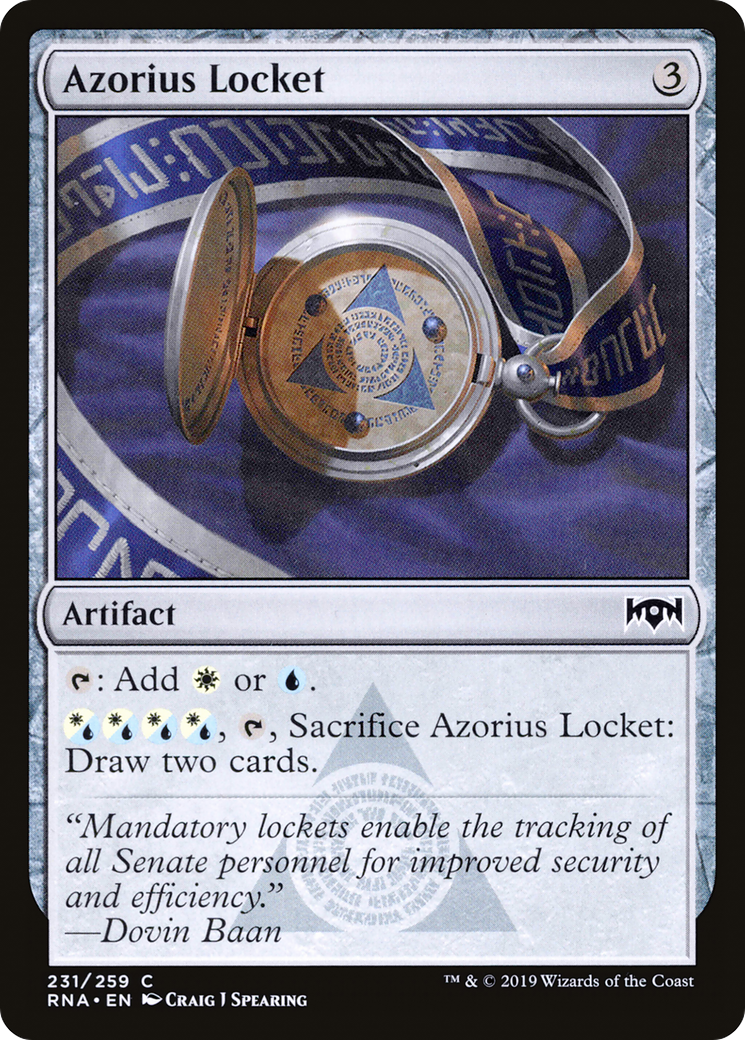 Azorius Locket (RNA-231) [Ravnica Allegiance] Foil