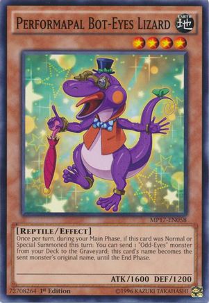 Performapal Bot-Eyes Lizard (Common) (MP17-EN058) - 2017 Mega-Tins Mega Pack 1st Edition