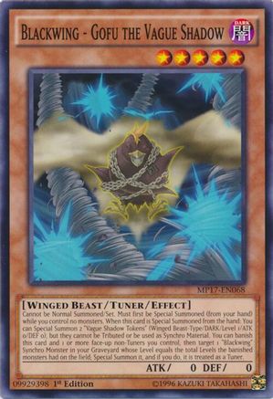 Blackwing - Gofu the Vague Shadow (Common) (MP17-EN068) - 2017 Mega-Tins Mega Pack 1st Edition