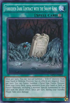Forbidden Dark Contract with the Swamp King (Common) (MP17-EN099) - 2017 Mega-Tins Mega Pack 1st Edition