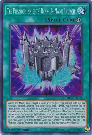 The Phantom Knights' Rank-Up-Magic Launch (Super Rare) (MP17-EN152) - 2017 Mega-Tins Mega Pack 1st Edition