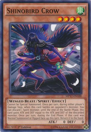 Shinobird Crow (Common) (MP17-EN188) - 2017 Mega-Tins Mega Pack 1st Edition