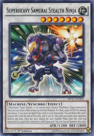 Superheavy Samurai Stealth Ninja (Rare) (MP17-EN203) - 2017 Mega-Tins Mega Pack 1st Edition
