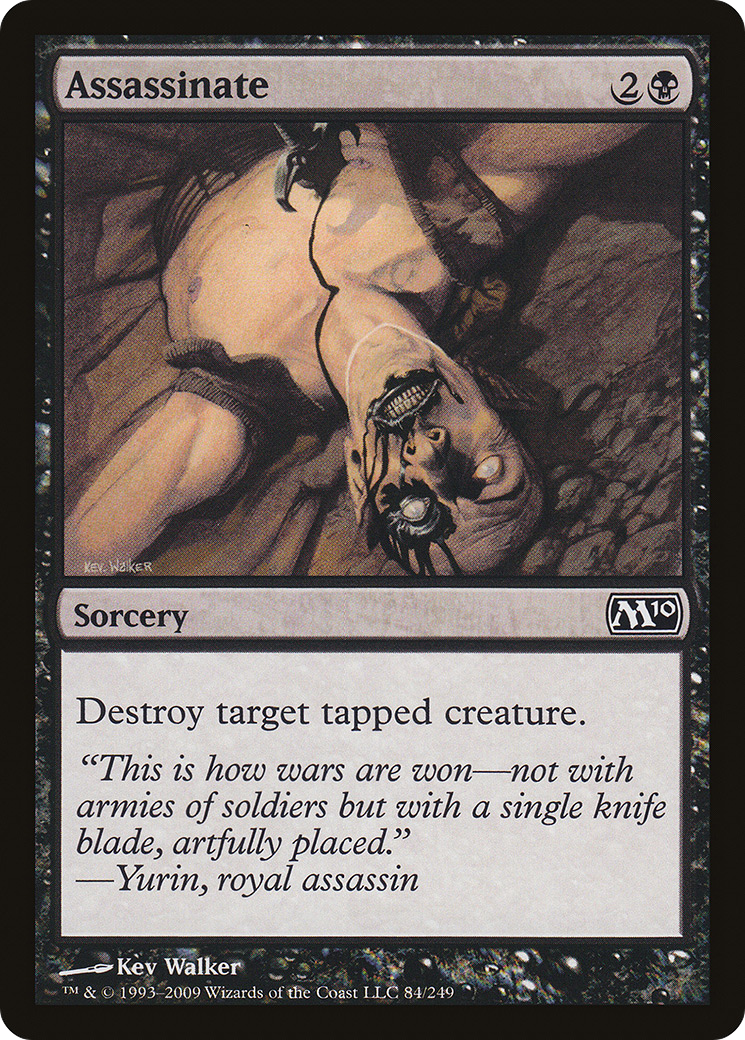 Assassinate (M10-084) [Magic 2010] Foil