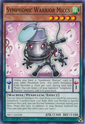 Symphonic Warrior Miccs (Common) (MP17-EN238) - 2017 Mega-Tins Mega Pack 1st Edition