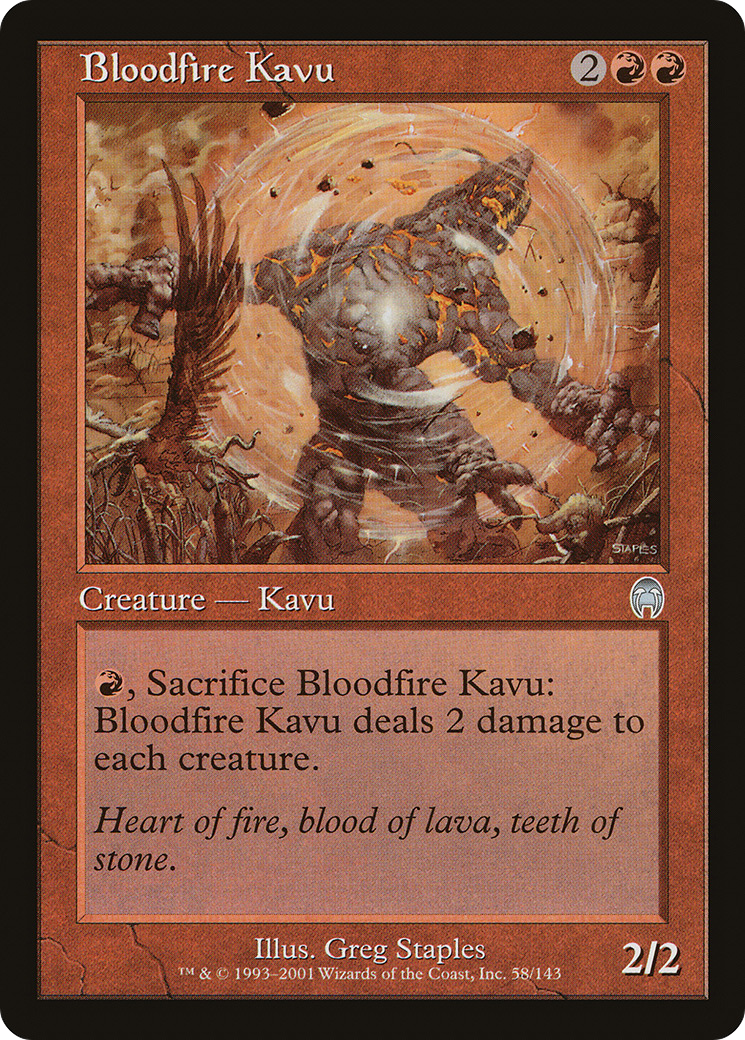 Bloodfire Kavu (APC-058) [Apocalypse]