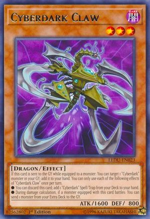 Cyberdark Claw (Rare) (LEDU-EN023) - Legendary Duelists 1st Edition