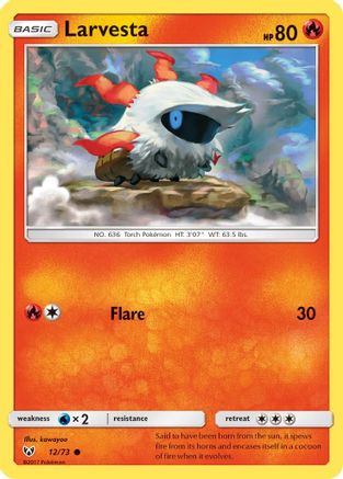 Larvesta (12/73) [Shining Legends] - Common