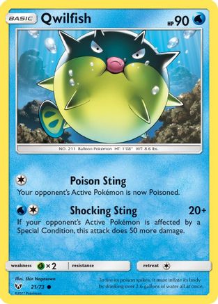 Qwilfish (21/73) [Shining Legends] - Common
