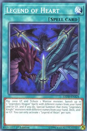 Legend of Heart (Common) (LEDD-ENA24) - Legendary Dragon Decks 1st Edition