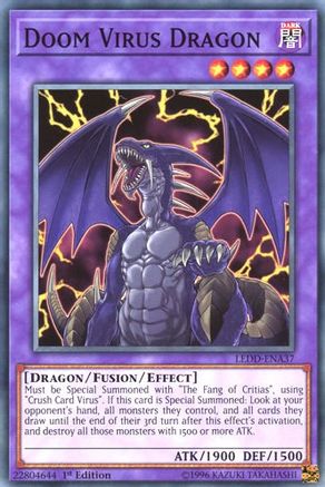 Doom Virus Dragon (Common) (LEDD-ENA37) - Legendary Dragon Decks 1st Edition