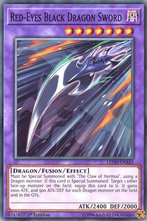 Red-Eyes Black Dragon Sword (Common) (LEDD-ENA43) - Legendary Dragon Decks 1st Edition