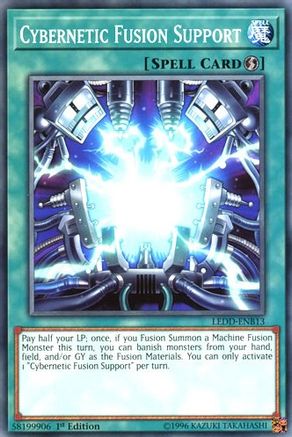 Cybernetic Fusion Support (Common) (LEDD-ENB13) - Legendary Dragon Decks 1st Edition