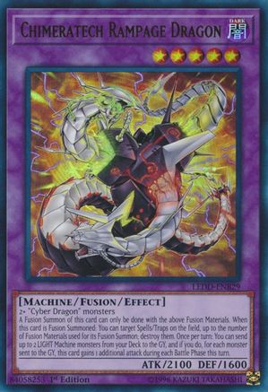 Chimeratech Rampage Dragon (Ultra Rare) (LEDD-ENB29) - Legendary Dragon Decks 1st Edition
