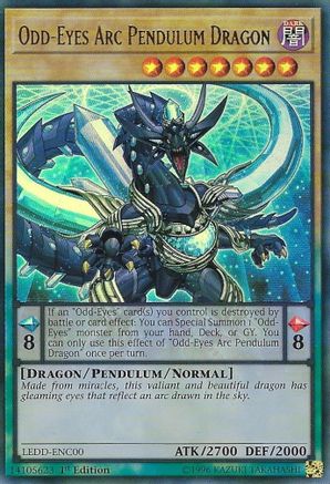 Odd-Eyes Arc Pendulum Dragon (Ultra Rare) (LEDD-ENC00) - Legendary Dragon Decks 1st Edition
