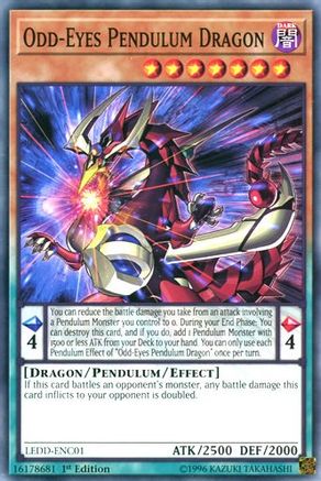 Odd-Eyes Pendulum Dragon (Common) (LEDD-ENC01) - Legendary Dragon Decks 1st Edition
