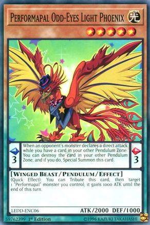 Performapal Odd-Eyes Light Phoenix (Common) (LEDD-ENC06) - Legendary Dragon Decks 1st Edition
