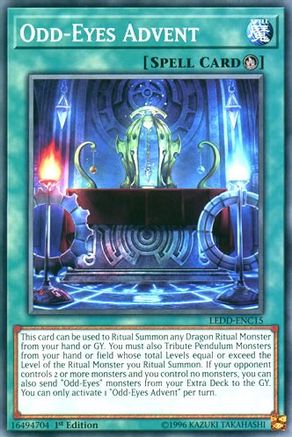 Odd-Eyes Advent (Common) (LEDD-ENC15) - Legendary Dragon Decks 1st Edition