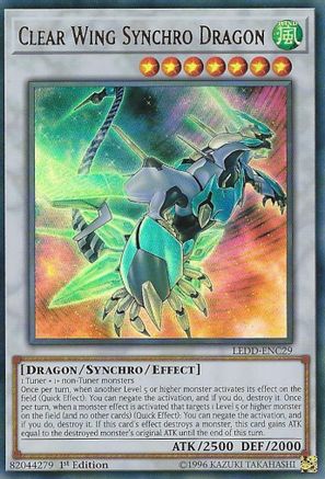 Clear Wing Synchro Dragon (Ultra Rare) (LEDD-ENC29) - Legendary Dragon Decks 1st Edition