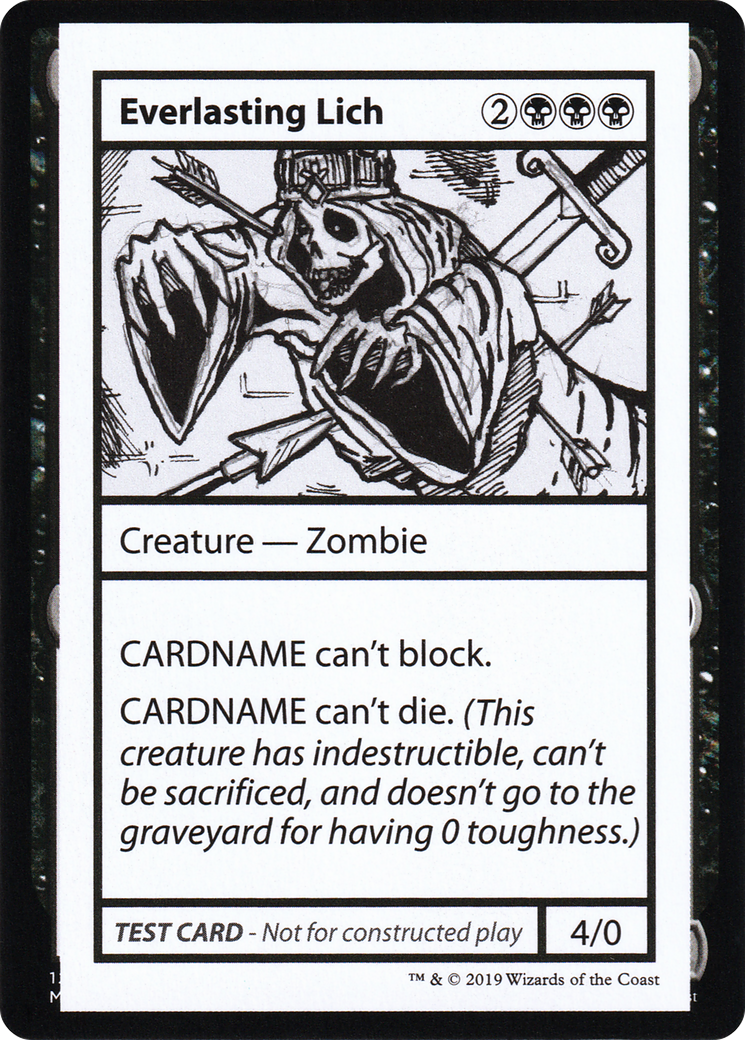 Everlasting Lich (No PW Symbol) [Mystery Booster Playtest Cards 2021]