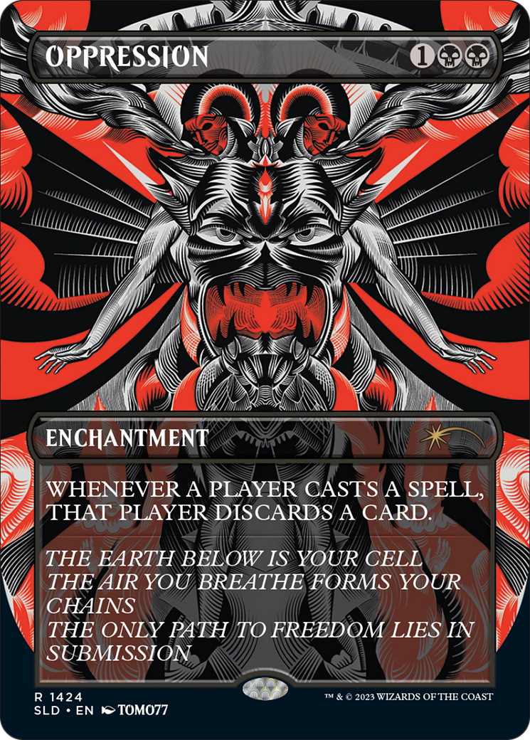 Oppression (SLD-1424) (Borderless) [Secret Lair Drop]