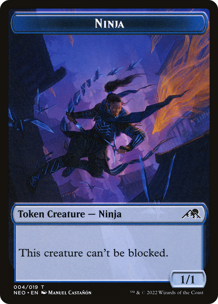 Ninja Token (NEO-004) [Kamigawa: Neon Dynasty Tokens]
