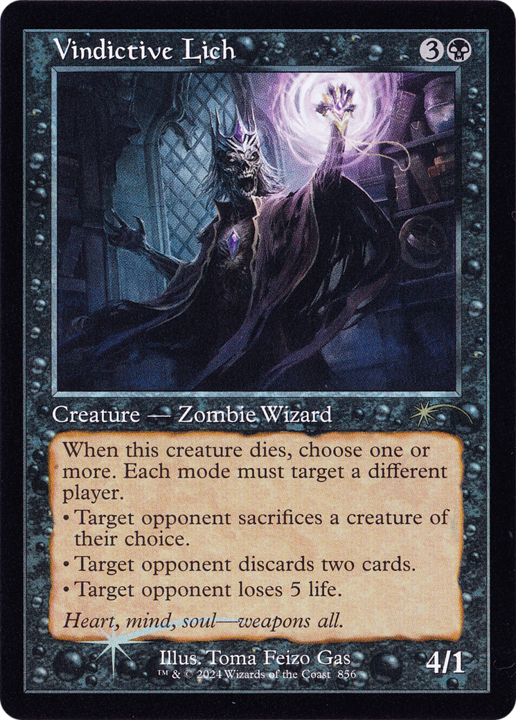Vindictive Lich (Retro Frame) (SLD-856) [Secret Lair Drop] Foil