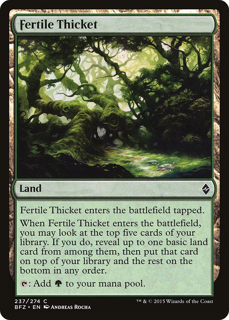 Fertile Thicket (BFZ-237) [Battle for Zendikar]