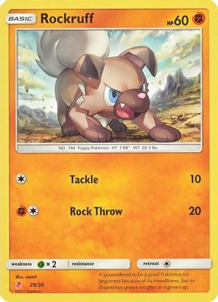 Rockruff (#29) (29/30) [SM Trainer Kit Lycanroc & Alolan Raichu] - Common