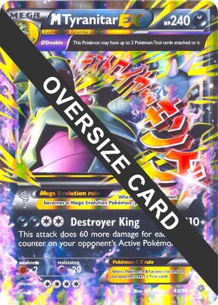 M Tyranitar EX (43/098) [Jumbo Cards] Holofoil - Promo